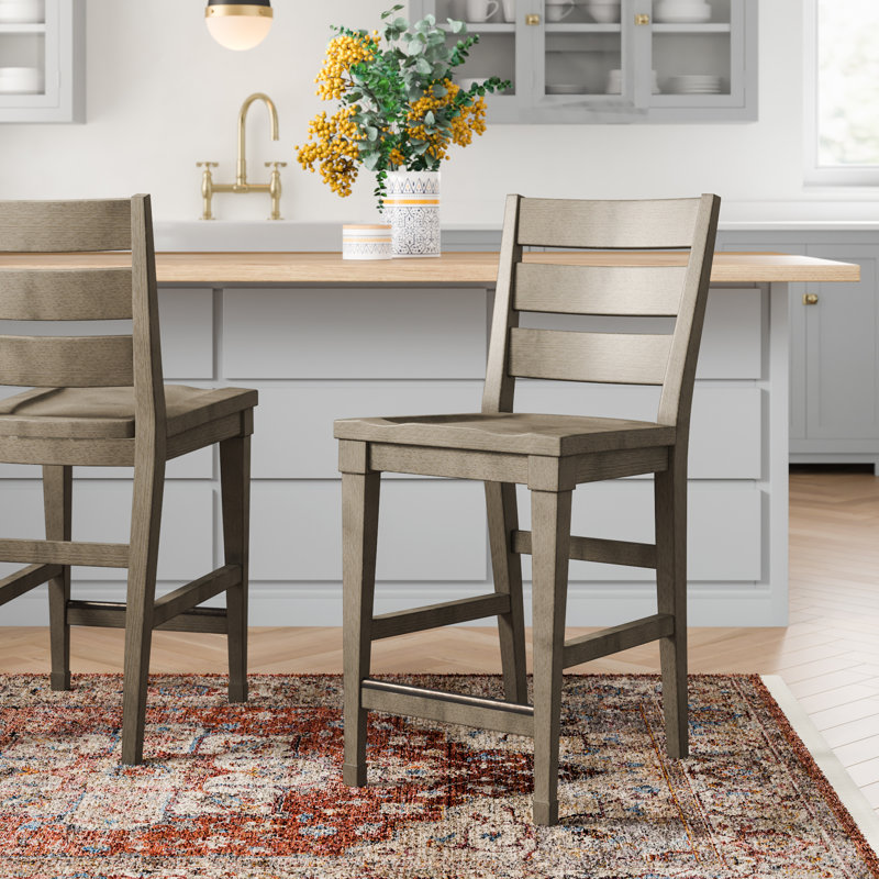 Fenton Solid Wood 25" Counter Stool & Reviews Joss & Main